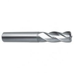 6mm Dia. x 57mm Overall Length 4-Flute Square End Solid Carbide SE End Mill-Round Shank-Center Cut-Uncoated - USA Tool & Supply