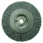 4" Diameter - 1/2 - 3/8" Arbor Hole - Abrasive Nylon Straight Nylox Wheel - USA Tool & Supply