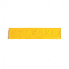 Ergo Advantage - 18" Long x 4" Wide x 1" Thick, Anti-Fatigue Modular Matting Anti-Fatigue Flooring - Female, 1 Interlocking Side, Yellow, For Dry Areas - USA Tool & Supply