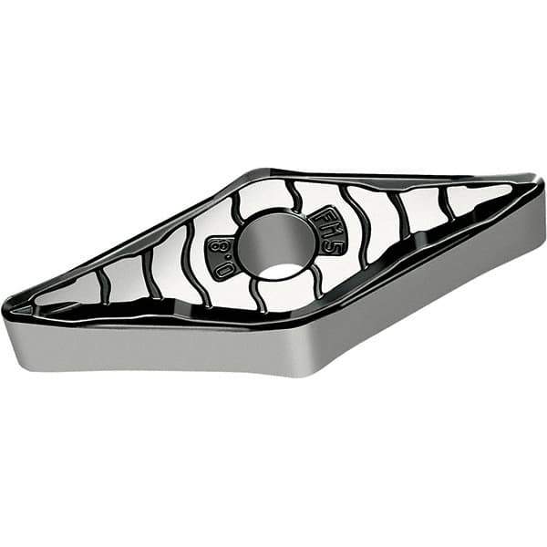 Walter - VNMG FM5 Grade WSM10S Turning Insert - TiAlN+Al2O3+(Al) Finish, 35° Rhombic, 9.53mm Inscr Circle, 4.76mm Thick, 0.8mm Corner Radius - USA Tool & Supply