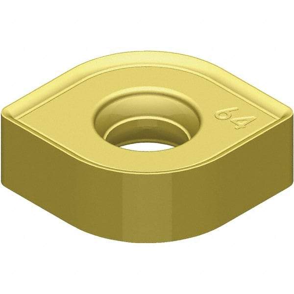 Kennametal - SNHJ120640 Grade KCSM40 Carbide Milling Insert - TiN Finish, 4.52mm Thick, 1/2" Inscribed Circle, 4mm Corner Radius - USA Tool & Supply