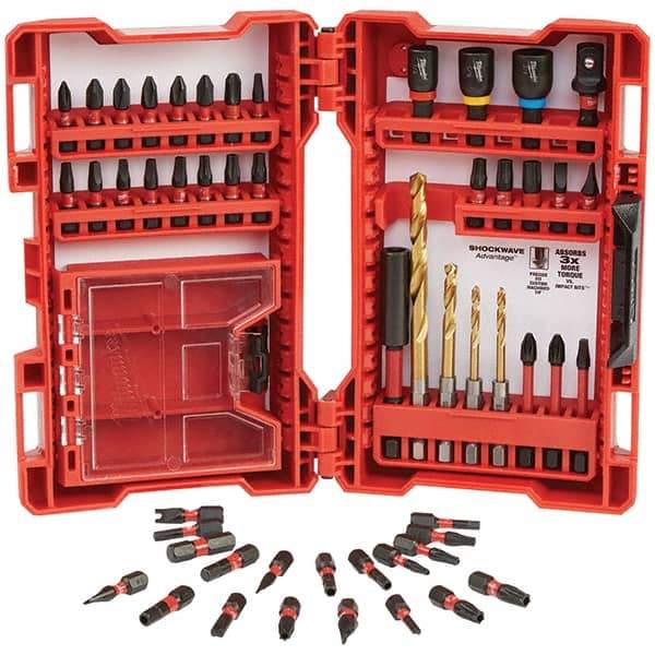 Milwaukee Tool - Power & Impact Screwdriver Bit Sets Point Type: Assorted Bit Type: Driver - USA Tool & Supply