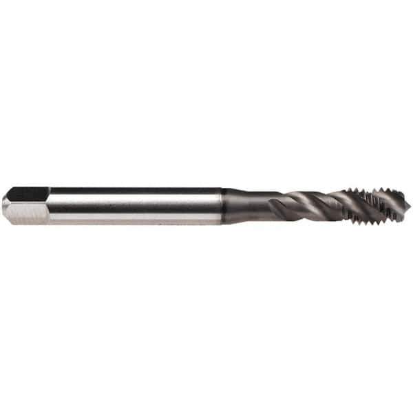 Emuge - 6-40 UNF 4 Flute BT Bottoming Spiral Flute Tap - High Speed Steel, GLT-1 Finish, 2.205" OAL, Right Hand Flute, Right Hand Thread, Series Enorm Z/E - Exact Industrial Supply