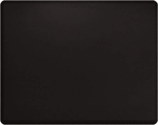 Smart Step - 5' Long x 4' Wide, Dry Environment, Anti-Fatigue Matting - Black with Yellow Borders, Urethane with Urethane Sponge Base, Beveled on All 4 Sides - USA Tool & Supply