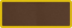 Smart Step - 5' Long x 2' Wide, Dry Environment, Anti-Fatigue Matting - Brown with Yellow Borders, Urethane with Urethane Sponge Base, Beveled on All 4 Sides - USA Tool & Supply