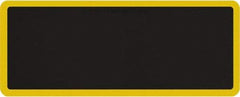 Smart Step - 5' Long x 2' Wide, Dry Environment, Anti-Fatigue Matting - Black with Yellow Borders, Urethane with Urethane Sponge Base, Beveled on All 4 Sides - USA Tool & Supply