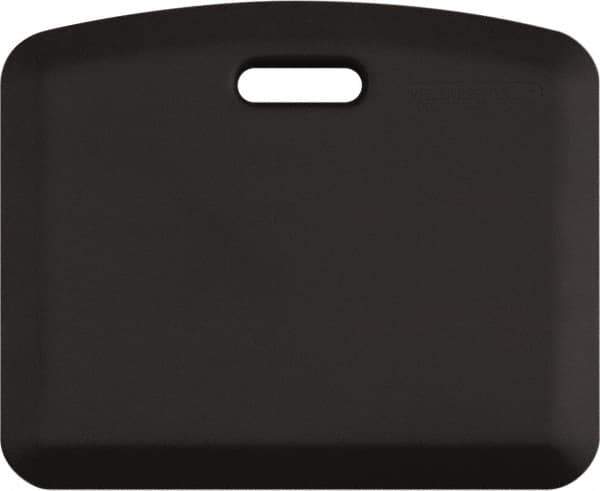 Smart Step - Dry Environment, Anti-Fatigue Matting - Black, Urethane with Urethane Sponge Base, Beveled on All 4 Sides - USA Tool & Supply