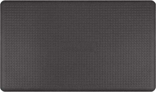 Smart Step - 5' Long x 3' Wide, Dry Environment, Anti-Fatigue Matting - Gray, Urethane with Urethane Sponge Base, Beveled on 3 Sides - USA Tool & Supply