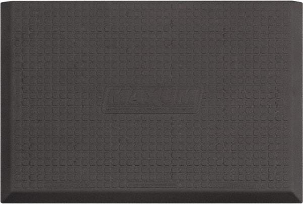 Smart Step - 3' Long x 2' Wide, Dry Environment, Anti-Fatigue Matting - Gray, Urethane with Urethane Sponge Base, Beveled on 3 Sides - USA Tool & Supply