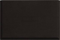 Smart Step - 3' Long x 2' Wide, Dry Environment, Anti-Fatigue Matting - Black, Urethane with Urethane Sponge Base, Beveled on 3 Sides - USA Tool & Supply