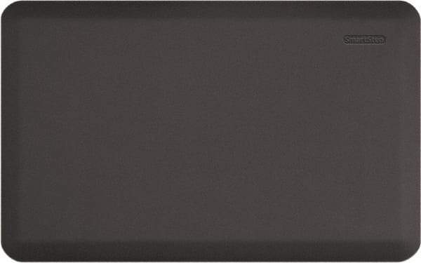 Smart Step - Dry Environment, Anti-Fatigue Matting - Gray, Urethane with Urethane Sponge Base, Beveled on All 4 Sides - USA Tool & Supply