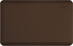 Smart Step - Dry Environment, Anti-Fatigue Matting - Brown, Urethane with Urethane Sponge Base, Beveled on All 4 Sides - USA Tool & Supply