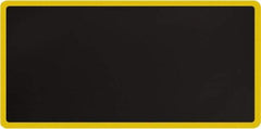 Smart Step - 6' Long x 3' Wide, Dry Environment, Anti-Fatigue Matting - Black with Yellow Borders, Urethane with Urethane Sponge Base, Beveled on All 4 Sides - USA Tool & Supply
