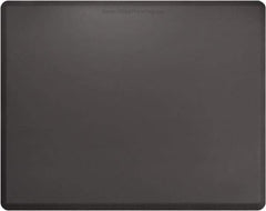 Smart Step - 5' Long x 4' Wide, Dry Environment, Anti-Fatigue Matting - Gray with Yellow Borders, Urethane with Urethane Sponge Base, Beveled on All 4 Sides - USA Tool & Supply