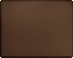 Smart Step - 5' Long x 4' Wide, Dry Environment, Anti-Fatigue Matting - Brown with Yellow Borders, Urethane with Urethane Sponge Base, Beveled on All 4 Sides - USA Tool & Supply