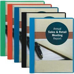 SMEAD - 11" Long x 8-1/2" Wide Report Cover with Tang/Prong Binding - Dark Blue - USA Tool & Supply