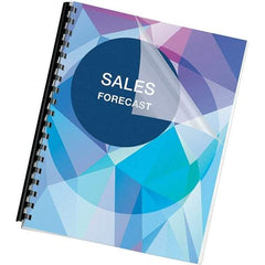 FELLOWES - 11" Long x 8-1/2" Wide Binding System Cover - Clear - USA Tool & Supply