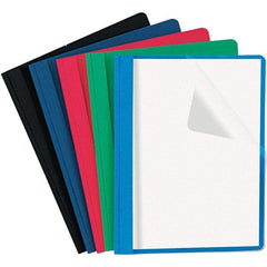 UNIVERSAL - 11" Long x 8-1/2" Wide Report Cover with Tang/Prong Binding - Assorted Colors - USA Tool & Supply