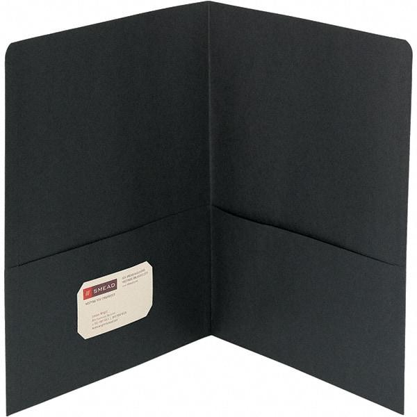 SMEAD - 11" Long x 8-1/2" Wide Pocket - Black - USA Tool & Supply