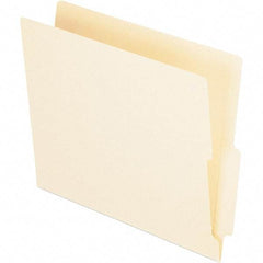 Pendaflex - 12-1/4 x 9-1/2", Letter Size, Manila, File Folders with End Tab - 11 Point Stock - USA Tool & Supply