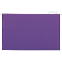 UNIVERSAL - 9-1/2x11-3/4", Legal, Violet, Hanging File Folder - 11 Point Stock, 1/5 Tab Cut Location - USA Tool & Supply