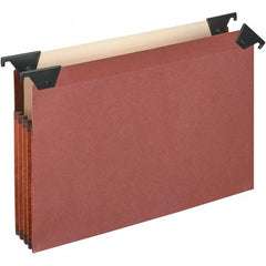 Pendaflex - 9-13/16 x 12", Letter Size, Brown, Hanging File Folder - 1/3 Tab Cut Location - USA Tool & Supply