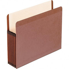Pendaflex - 11-3/4 x 9-1/2", Letter Size, Brown, Expansion Folders - Straight Tab Cut Location - USA Tool & Supply