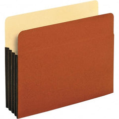 Pendaflex - 11-3/4 x 9-1/2", Letter Size, Brown, Expansion Folders - Straight Tab Cut Location - USA Tool & Supply
