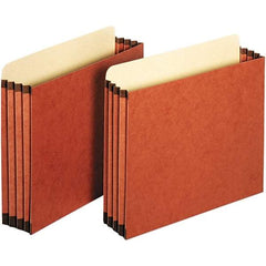 Pendaflex - 11-3/4 x 10-1/4", Letter Size, Redrope, 3-1/2" Expanding Wallet - Straight Tab Cut Location - USA Tool & Supply