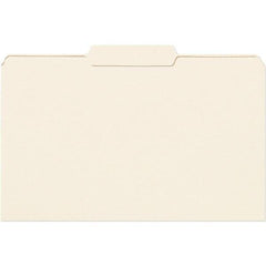 SMEAD - 14-3/4 x 9-1/2", Legal, Manila, File Folders with Top Tab - 11 Point Stock, 1/3 Tab Cut Location - USA Tool & Supply
