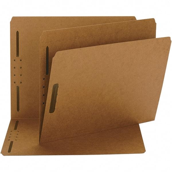 SMEAD - 11-5/8 x 9-1/2", Letter Size, Brown, File Folders with Top Tab - 11 Point Stock, Straight Tab Cut Location - USA Tool & Supply