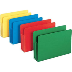 SMEAD - 14-3/4 x 9-1/2", Legal, Assorted Colors, Expansion Folders - Straight Tab Cut Location - USA Tool & Supply