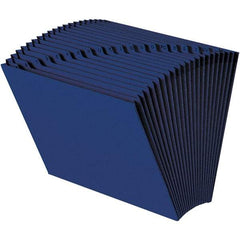 SMEAD - 12 x 10", Letter Size, Navy Blue, A-Z Indexed Expanding Files - Assorted Tab Cut Location - USA Tool & Supply