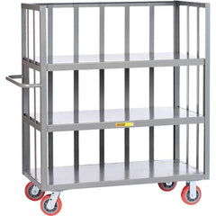 Little Giant - 3,600 Lb Capacity, 3 Shelf, 3-Sided Truck - 60" Long x 30" Wide x 57" High - USA Tool & Supply