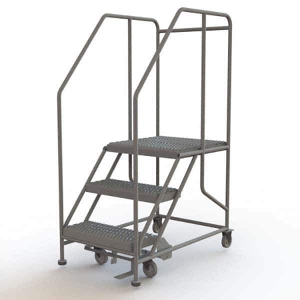 TRI-ARC - Rolling & Wall Mounted Ladders & Platforms Type: Rolling Work Platform Style: Steel Work Platform - USA Tool & Supply