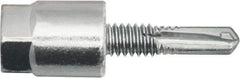 Powers Fasteners - 3/8" Zinc-Plated Steel Vertical (End Drilled) Mount Threaded Rod Anchor - 1/4" Diam x 1" Long, Hex Head, 4,690 Lb Ultimate Pullout, For Use with Steel - USA Tool & Supply