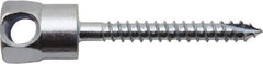 Powers Fasteners - 3/8" Zinc-Plated Steel Horizontal (Cross Drilled) Mount Threaded Rod Anchor - 1/4" Diam x 2" Long, Hex Head, 1,800 Lb Ultimate Pullout, For Use with Wood - USA Tool & Supply