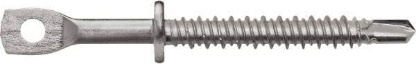 Powers Fasteners - 3/16" Zinc-Plated Steel Eyelet Mount Threaded Rod Anchor - 1/4" Diam x 3-1/4" Long, Eyelet Head, 590 Lb Ultimate Pullout, For Use with Steel - USA Tool & Supply