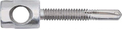 Powers Fasteners - 3/8" Zinc-Plated Steel Horizontal (Cross Drilled) Mount Threaded Rod Anchor - 1/4" Diam x 1" Long, Hex Head, 2,570 Lb Ultimate Pullout, For Use with Steel - USA Tool & Supply