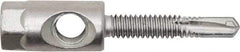 Powers Fasteners - 3/8" Zinc-Plated Steel Dual (Cross & End Drilled) Mount Threaded Rod Anchor - 1/4" Diam x 1" Long, Hex Head, 4,690 Lb Ultimate Pullout, For Use with Steel - USA Tool & Supply