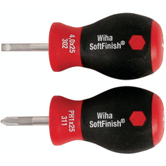 2 PC SOFTFINISH STUBBY SLOTTED/PHLP - USA Tool & Supply