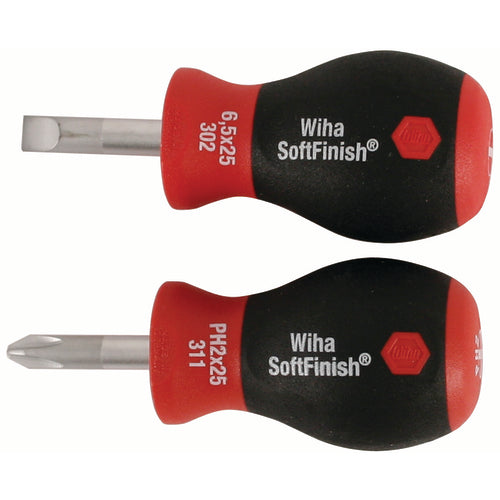 2 PC SOFTFINISH STUBBY SLOTTED/PHLP - USA Tool & Supply