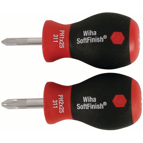 2 PC SET SOFTFINISH STUBBY PHILLIPS - USA Tool & Supply