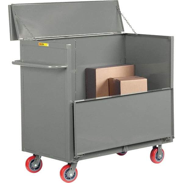 Little Giant - 3,600 Lb Capacity, 1 Shelf, Security Cart - 60" Long x 30" Wide x 47" High - USA Tool & Supply