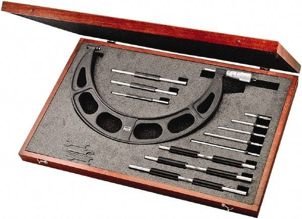 Starrett - Interchangeable-Anvil Micrometers Operation Type: Mechanical Minimum Measurement (mm): 150.00 - USA Tool & Supply