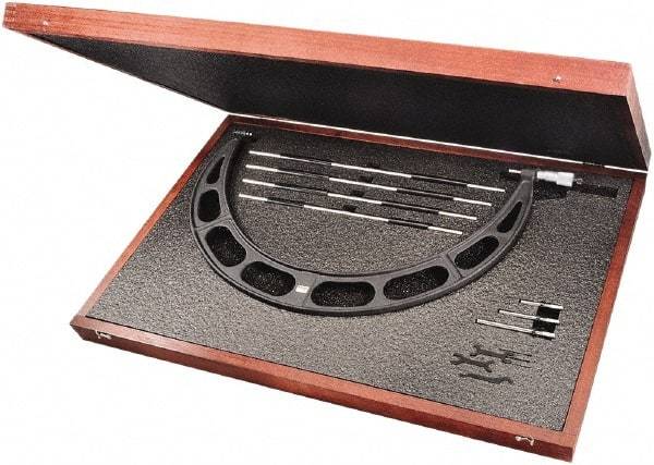 Starrett - Interchangeable-Anvil Micrometers Operation Type: Mechanical Minimum Measurement (Decimal Inch): 16.0000 - USA Tool & Supply