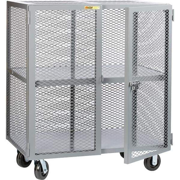 Little Giant - 1 Shelf Mobile Storage Cabinet - Steel, 61" Wide x 36" Deep x 57" High - USA Tool & Supply