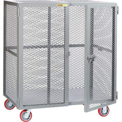 Little Giant - 1 Shelf Mobile Storage Cabinet - Steel, 73" Wide x 39" Deep x 57" High - USA Tool & Supply
