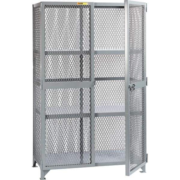 Little Giant - 2 Shelf Storage Cabinet - Steel, 73" Wide x 33" Deep x 78" High - USA Tool & Supply