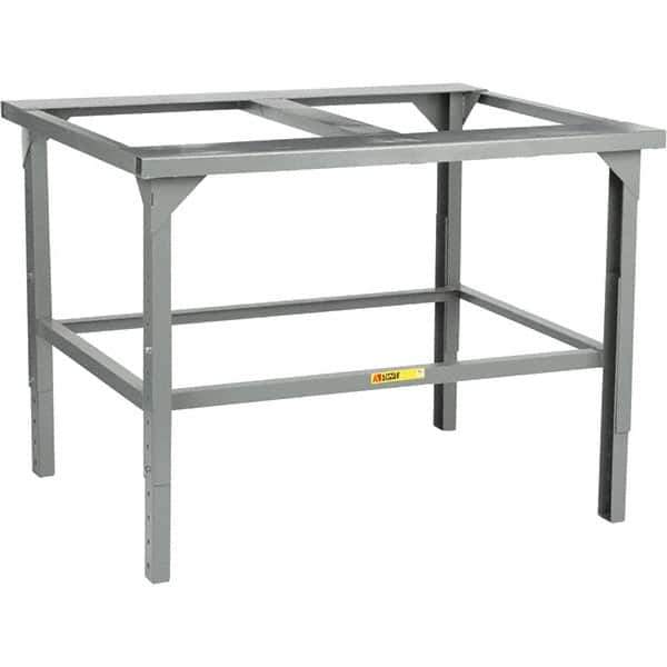 Little Giant - 43-1/2 Wide x 48" Deep x 43-1/2" High, Steel Workbench - Adjustable Height Legs - USA Tool & Supply